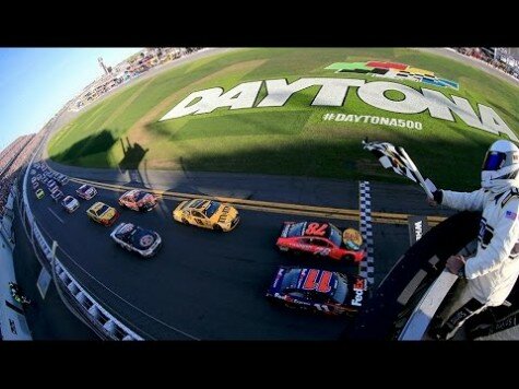 Denny Hamlin zooms past finish line in Daytona 500